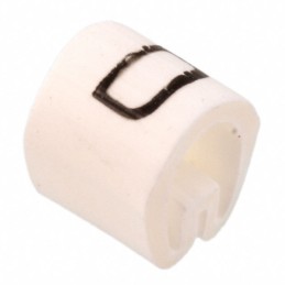 10 pcs : EC0595-000 - WIRE MARKER PUSH ON 4.5MM WHITE