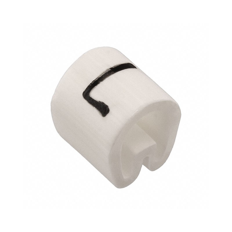 10 pcs : EC0603-000 - WIRE MARKER PUSH ON 4.5MM WHITE