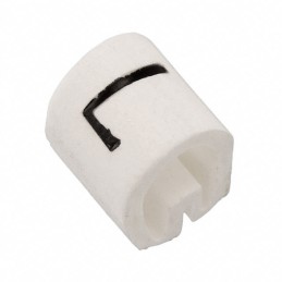 10 pcs : EC0705-000 - WIRE MARKER PUSH ON 4.5MM WHITE