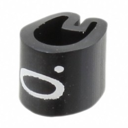 10 pcs : EC0783-000 - WIRE MARKER PUSH ON 4.5MM BLACK