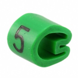 10 pcs : EC0816-000 - WIRE MARKER PUSH ON 4.5MM GREEN