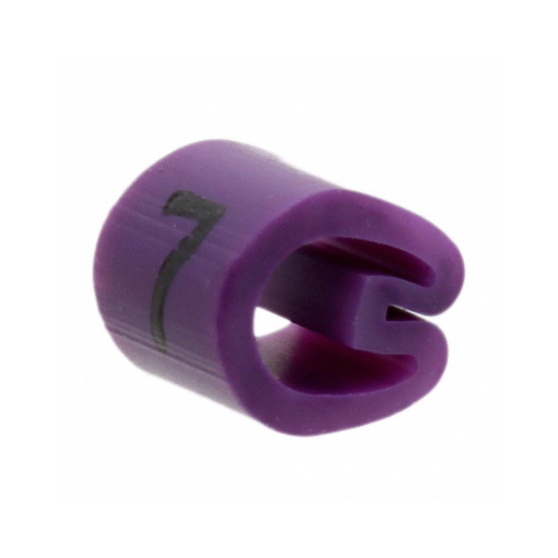 10 pcs : EC0820-000 - WIRE MARKER PUSH ON 4.5MM VIOLET