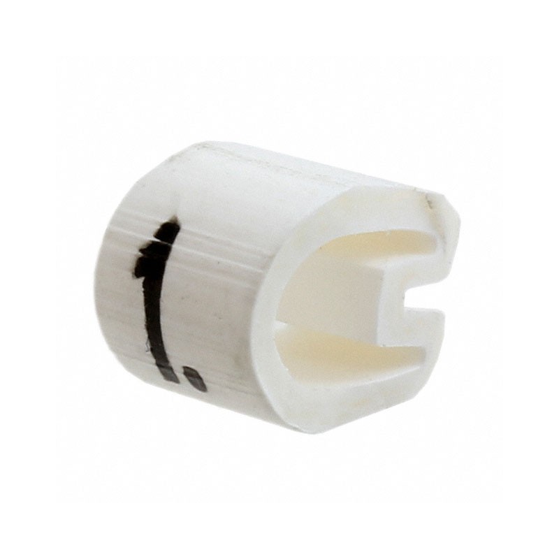 10 pcs : EC1126-000 - WIRE MARKER PUSH ON 4.5MM WHITE