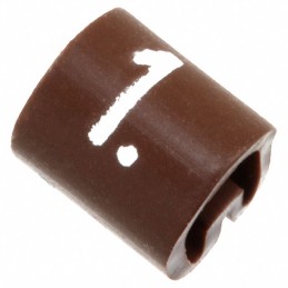 10 pcs : EC0572-000 - WIRE MARKER PUSH ON 4.5MM BROWN
