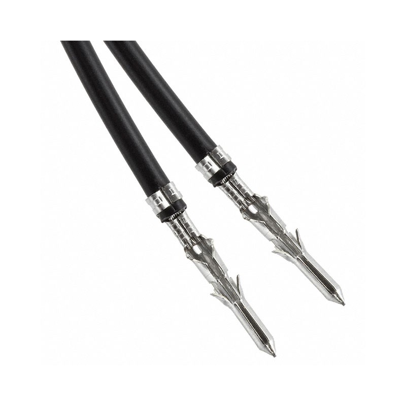 10 pcs : 0797582025 - LEAD PIN-PIN 22AWG BLK 5.91' TIN