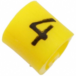 10 pcs : EC0577-000 - WIRE MARKER PUSH ON 4.5MM YELLOW
