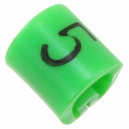 10 pcs : EC0578-000 - WIRE MARKER PUSH ON 4.5MM GREEN