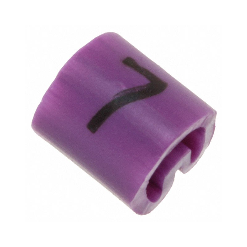 10 pcs : EC0580-000 - WIRE MARKER PUSH ON 4.5MM VIOLET