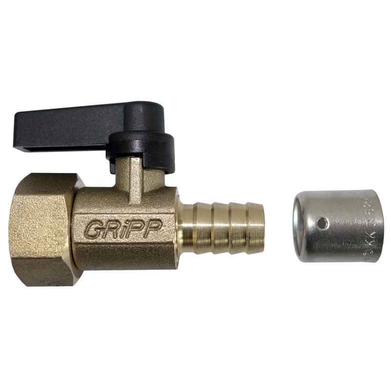 1 pcs - Watts Brass Pipe Fitting, Straight Compression Fitting 1/2in