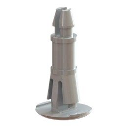 10 pcs : RLCBSPR-4-01 - BRD SPT SNAP LOCK NYLON 1/4'