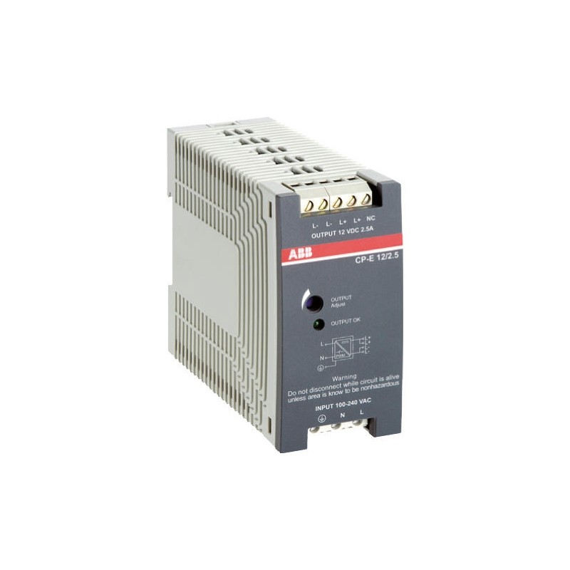 1 pcs - ABB CP-E Switch Mode DIN Rail Power Supply, 90 - 132V ac ac, dc Input, 48V dc dc Output, 5A Output, 240W