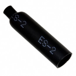 10 pcs : ES-CAP-NO.2-B9-0-35MM - HEATSHRINK END CAP BLACK 7.4MM