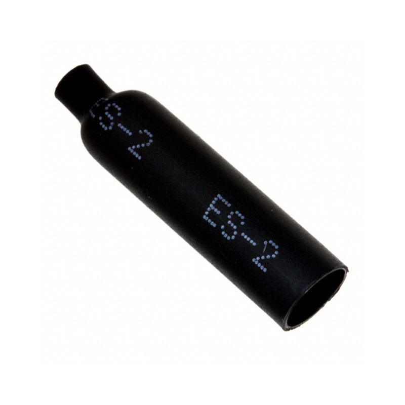 10 pcs : ES-CAP-NO.2-B9-0-35MM - HEATSHRINK END CAP BLACK 7.4MM