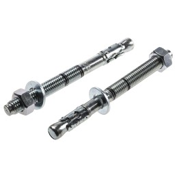 1 Pack of 5 - RawlPlug Steel Bolt Anchor 12mm x 135mm, 12mm Fixing Hole