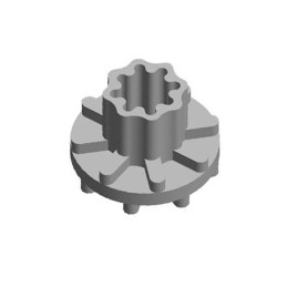 10 pcs : B-434-3 - BUSHING 1/2' THERMOPLASTIC