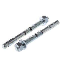 1 Pack of 5 - RawlPlug Steel Bolt Anchor 12mm x 140mm, 12mm Fixing Hole