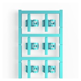10 pcs : 1025340000 - WIRE MARKER CLIP-ON BLUE