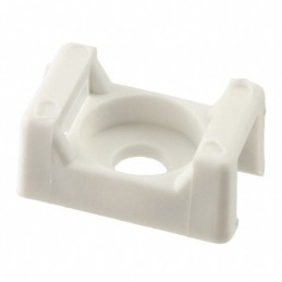 10 pcs : 608801-1 - CABLE TIE HLDR DUAL SCREW 6 WHT