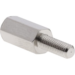 1 Pack of 50 - RS PRO Standoff, M3 x M3 Thread, 10mm Body, Brass, Male/Female, 8mm Stud