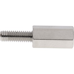 1 Pack of 50 - RS PRO Standoff, M3 x M3 Thread, 10mm Body, Brass, Male/Female, 8mm Stud