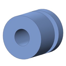 10 pcs : G-512-1 - SCREW GROMMET THERMOPLASTIC BLUE