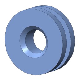 10 pcs : G-502-1 - SCREW GROMMET THERMOPLASTIC BLUE