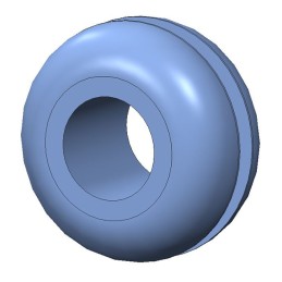 10 pcs : G-521-C8012 - SCREW GROMMET THERMOPLASTIC BLK