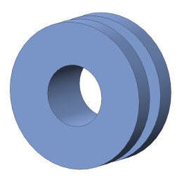 10 pcs : G-504-C8002 - SCREW GROMMET THERMOPLASTIC BLUE