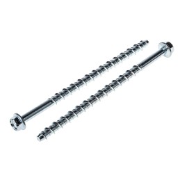 10 pcs - RS PRO Zinc Plated Steel Ankerbolt 10mm x 150mm, 8mm Fixing Hole