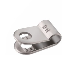 10 pcs : 7425131 - CBL CLAMP P-TYPE SILVER FASTENER