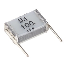 5 pcs - EPCOS B32560 Polyester Film Capacitor, 63 V ac, 100 V dc, ±10%, 100nF, Through Hole