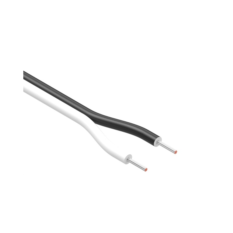 10 pcs : 30-03179 - CBL 2COND 28AWG WHT/BLACK METER