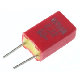 5 pcs - WIMA MKS02 Polyester Film Capacitor, 40 V ac, 63 V dc, ±20%, 220nF, Through Hole