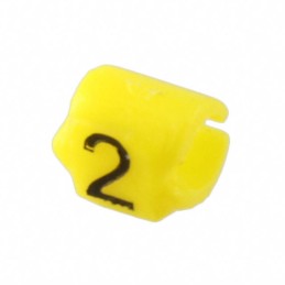 150 pcs : STD03Y-2 - WIRE MARKER CLIP-ON YELLOW