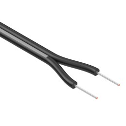 10 pcs : 30-00808 - CABLE 2COND 28AWG BLACK 1M