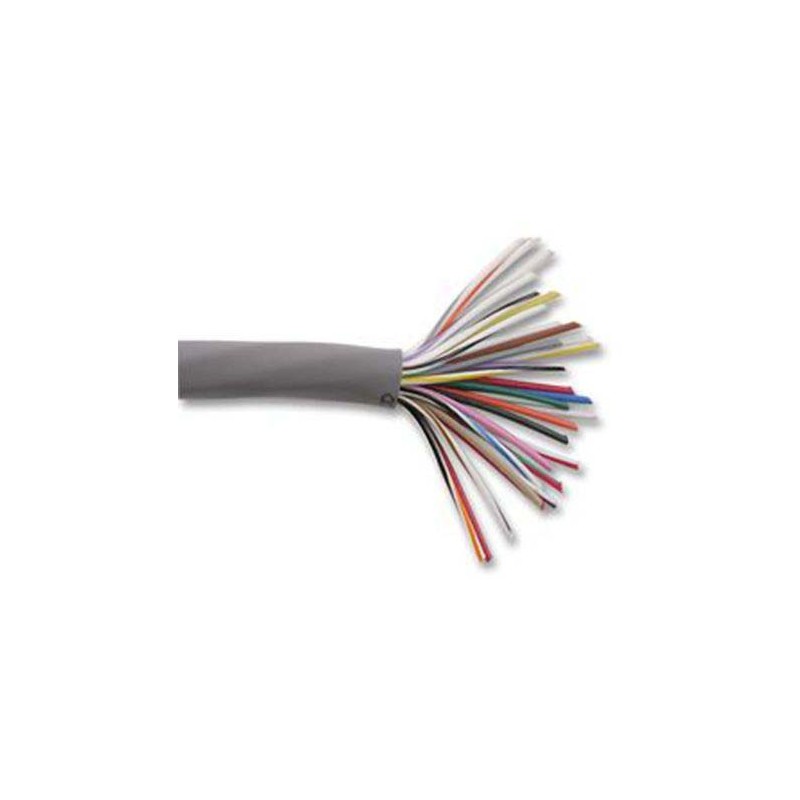 1 Reel of 30 M - Alpha Wire Alpha Essentials Control Cable, 30 Cores, 0.35 mm², Unscreened, 30m, Grey PVC Sheath, 22 AWG