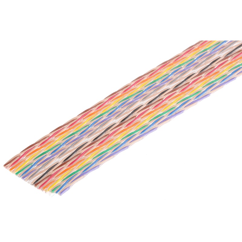 1 Reel of 30 M - 3M Twisted Ribbon Cable, 34-Way, 1.27mm Pitch, 30m Length