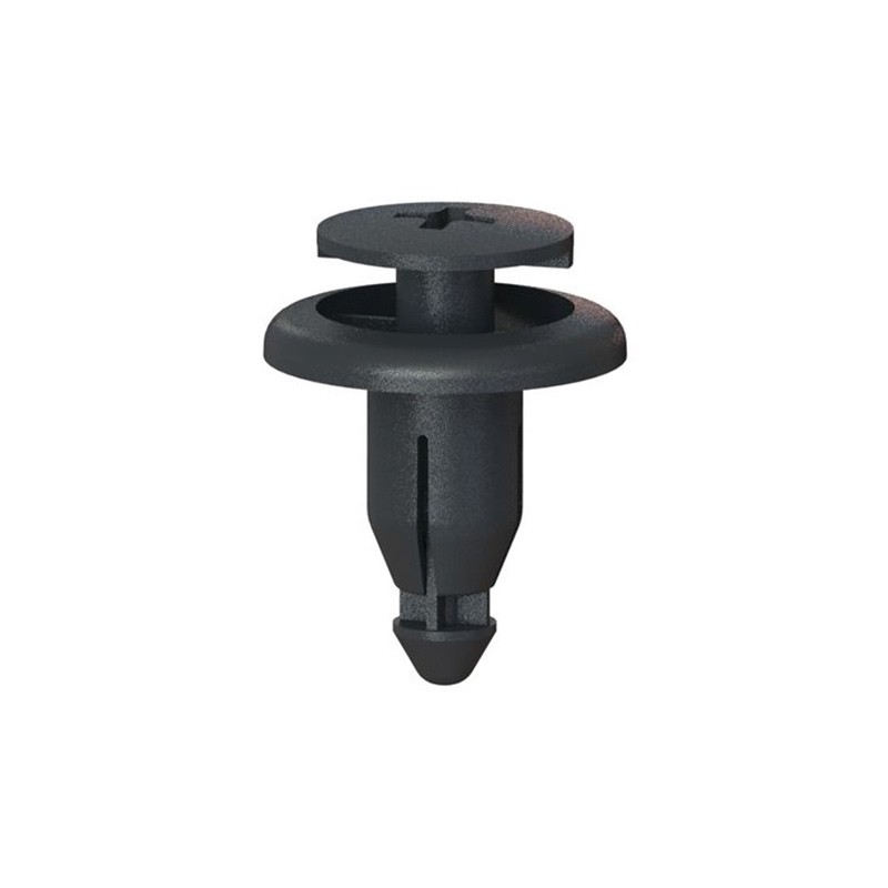 10 pcs : 1301297 - PUSH-IN RIVETS, BLACK, .242 IN H