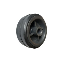 1 pcs - Guitel Hervieu Black Rubber Abrasion Resistant Trolley Wheel, 80kg