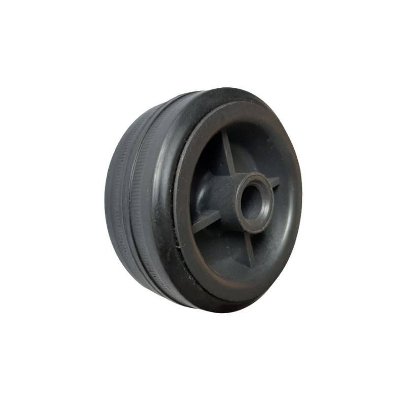 1 pcs - Guitel Hervieu Black Rubber Abrasion Resistant Trolley Wheel, 80kg