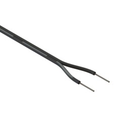 10 pcs : 30-00401 - CABLE 2COND 22AWG BLACK 1M