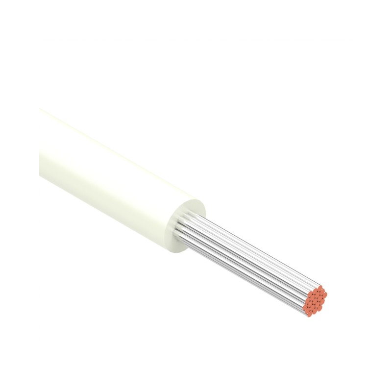 10 pcs : 30-02563 - HOOK-UP STRND 22AWG WHITE 3.28'