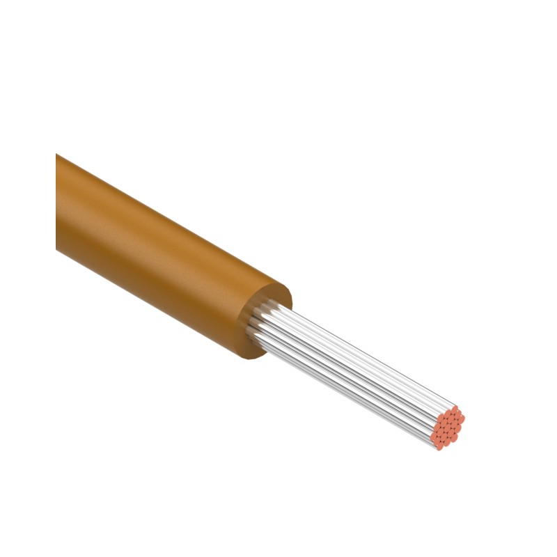 10 pcs : 30-02570 - HOOK-UP STRND 22AWG BROWN 3.28'