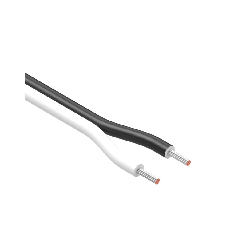 10 pcs : 30-03177 - CBL 2COND 24AWG WHT/BLACK METER