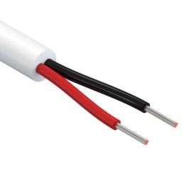 10 pcs : 30-00696 - CABLE 2COND 26AWG WHITE 1M