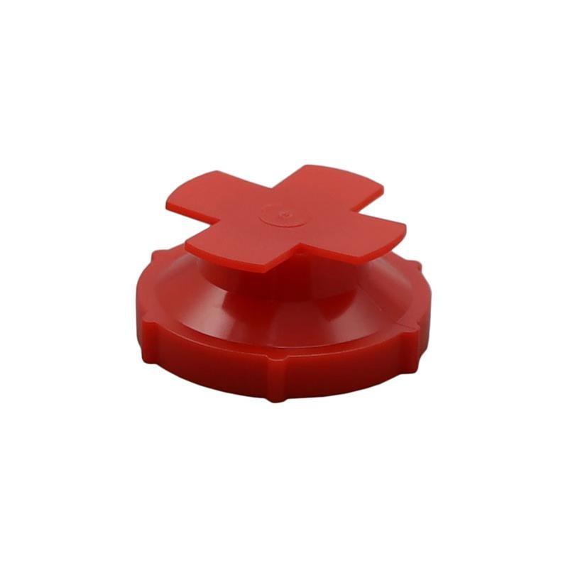 10 pcs : UN9774A - UNIVERAL THREADED PLUG:LDPE RED,
