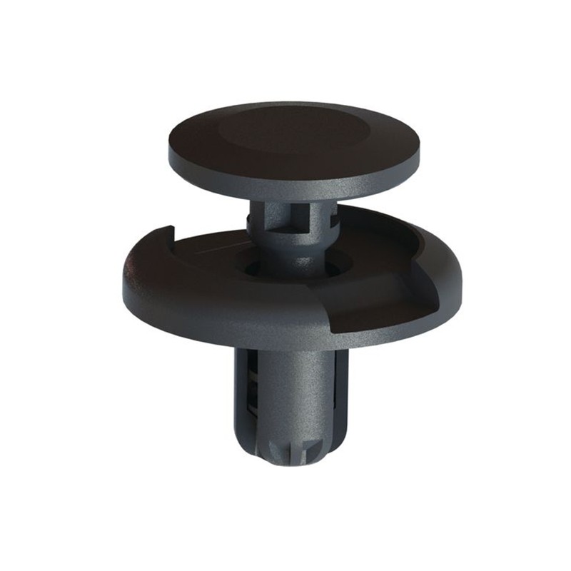 10 pcs : 1301298 - PUSH-IN RIVETS, BLACK, .276 IN H