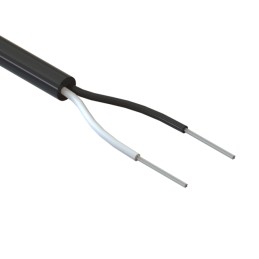 10 pcs : 30-00359 - CABLE 2COND 24AWG BLACK 1M