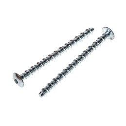 25 pcs - RS PRO Zinc Plated Steel Ankerbolt 8mm x 100mm, 6mm Fixing Hole