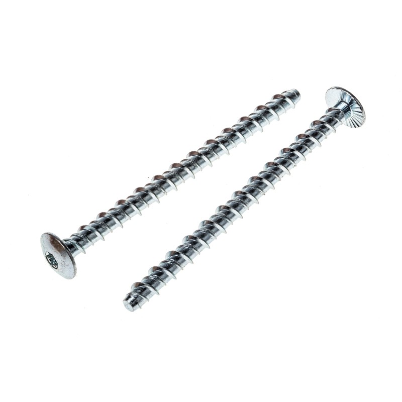 25 pcs - RS PRO Zinc Plated Steel Ankerbolt 8mm x 100mm, 6mm Fixing Hole